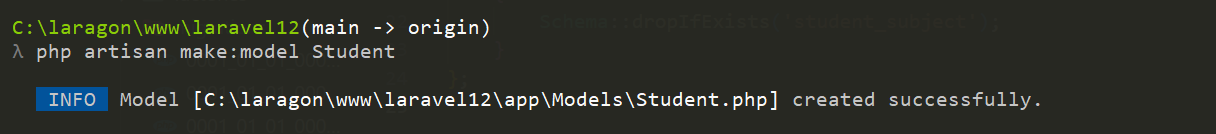 Model Student.php